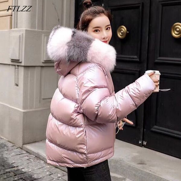 ftlzz winter duck jacket women real fur collar silver golden duck down coat hooded double sided parkas waterproof outerwear, Black
ftlzz winter duck jacket women real fur collar silver golden duck down coat hooded double sided parkas waterproof outerwear, Black