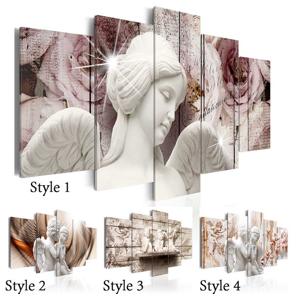 unframed 5 panels lovely angel wall art decorative paintings canvas print for living room painting( no frame )
unframed 5 panels lovely angel wall art decorative paintings canvas print for living room painting( no frame )