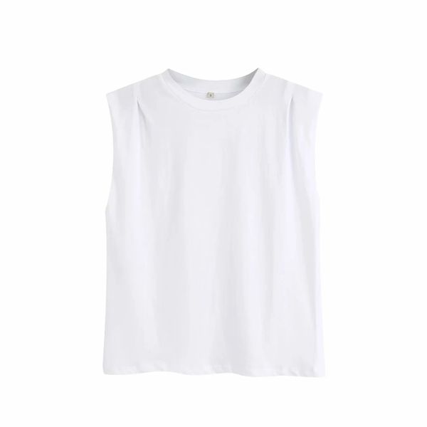2020 new women fashion o neck shoulder pleat design casual white t-shirt female basic knitting leisure t shirts chic t662
2020 new women fashion o neck shoulder pleat design casual white t-shirt female basic knitting leisure t shirts chic t662