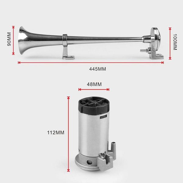 150db truck train car single trumpet air horn 12v compressor lorry rv loud
150db truck train car single trumpet air horn 12v compressor lorry rv loud