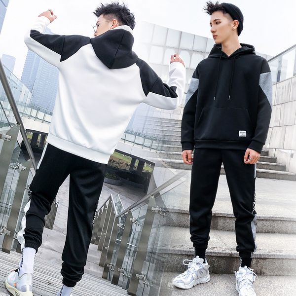 2019 streetwear men's sportswear sets ( hoodies+joggers ) sports suit man's patchwork tracksuit men patchwork hip hop sweatshirt, Gray
2019 streetwear men's sportswear sets ( hoodies+joggers ) sports suit man's patchwork tracksuit men patchwork hip hop sweatshirt, Gray