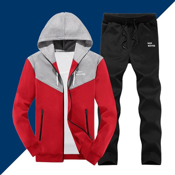 casual tracksuit men sets fashion spring autumn two piece hooded sweatshirt jacket+pant sportswear suit male trainingspak mannen, Gray
casual tracksuit men sets fashion spring autumn two piece hooded sweatshirt jacket+pant sportswear suit male trainingspak mannen, Gray