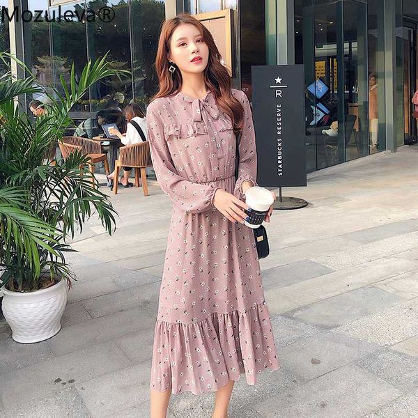 elegant ruffles floral print chiffon dress women spring high elastic waist a-line bow collar female mid-length dress vestidos, Black;gray
elegant ruffles floral print chiffon dress women spring high elastic waist a-line bow collar female mid-length dress vestidos, Black;gray
