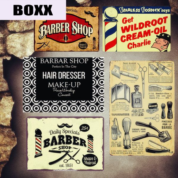 hair dresser plaque shabby chic metal signs pub haircut decorative plates barber shop wall stickers barba painting home decor
hair dresser plaque shabby chic metal signs pub haircut decorative plates barber shop wall stickers barba painting home decor