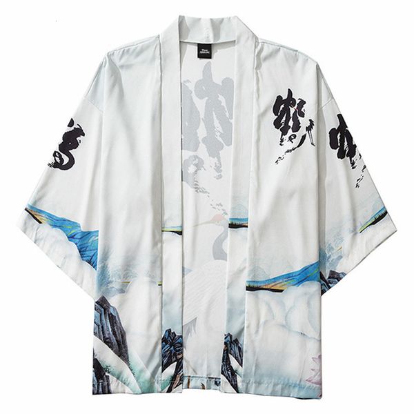 brand japanese kimono jacket crane printed harajuku hip hop men japan style streetwear jacket summer thin clothes loose kimono, Black;brown
brand japanese kimono jacket crane printed harajuku hip hop men japan style streetwear jacket summer thin clothes loose kimono, Black;brown