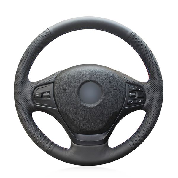 hand-stitched black genuine leather anti-slip soft car steering wheel cover for f30 316i 320i 328i
hand-stitched black genuine leather anti-slip soft car steering wheel cover for f30 316i 320i 328i