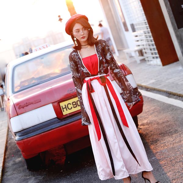 hanfu women dress chinese traditional fashion long skirt china ancient clothes china folk dance skirt elegant summer wear dql343, Black;red
hanfu women dress chinese traditional fashion long skirt china ancient clothes china folk dance skirt elegant summer wear dql343, Black;red