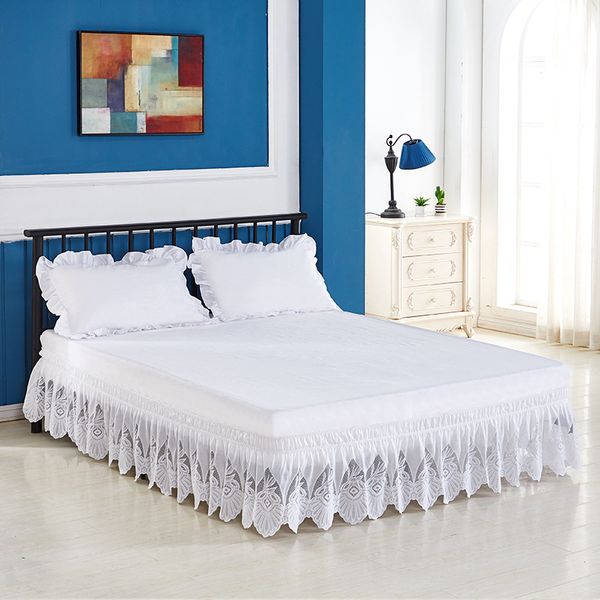 new lace ruffles pure color bed skirt elastic loose bed apron skirt twin full queen king size decor
new lace ruffles pure color bed skirt elastic loose bed apron skirt twin full queen king size decor