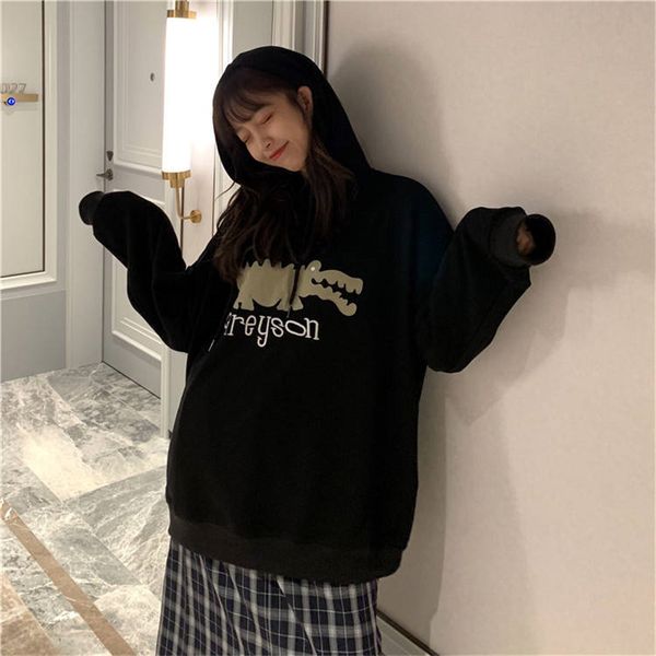 толстовка женщины смешные printed корейский tops женский повседневный толстовка осень с длинным рукавом толстовка streetwear симпатичные дев, Black
толстовка женщины смешные printed корейский tops женский повседневный толстовка осень с длинным рукавом толстовка streetwear симпатичные дев, Black