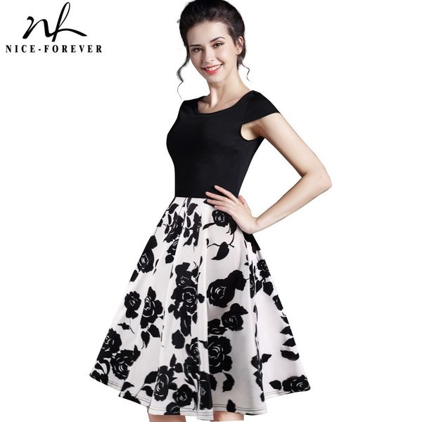 nice-forever summer floral casual stylish elegant print charming women o neck sleeveless zipper work office expansion dress a009, Black;pink
nice-forever summer floral casual stylish elegant print charming women o neck sleeveless zipper work office expansion dress a009, Black;pink