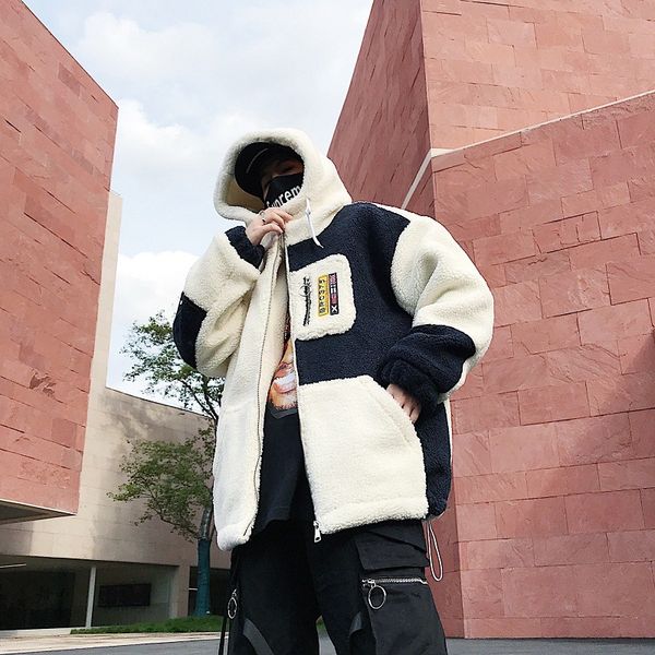 fleece zipper hooded jacket coat mens 2018 autumn winter long sleeve patchwork parka new warm thicken hoody jackets outerwear, Black
fleece zipper hooded jacket coat mens 2018 autumn winter long sleeve patchwork parka new warm thicken hoody jackets outerwear, Black
