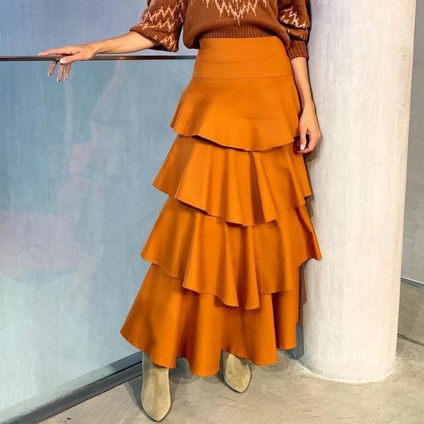 2020 women layered long skirts floor length high waist line custom made elegant formal evening party long skirts, Black
2020 women layered long skirts floor length high waist line custom made elegant formal evening party long skirts, Black