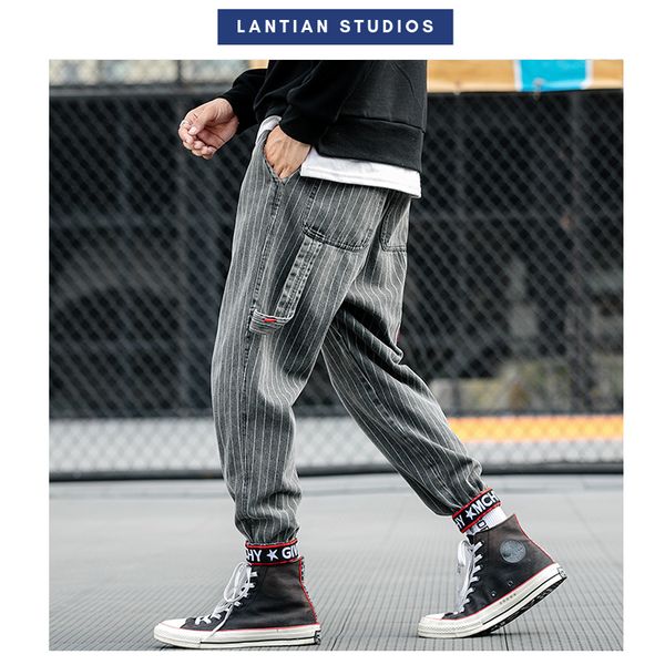 men's pants 2021 trend harem fashion strip side pocket man casual trousers japanese men streetwear joggers 6xl7xl sweatpants, Black
men's pants 2021 trend harem fashion strip side pocket man casual trousers japanese men streetwear joggers 6xl7xl sweatpants, Black