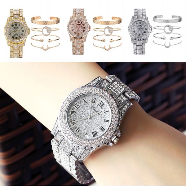 kimter mens hip hop watches bracelet 5pcs/set watch bracelets bling diamond wristwatch women jewelry set birthday gift dhl b2f, Golden;silver
kimter mens hip hop watches bracelet 5pcs/set watch bracelets bling diamond wristwatch women jewelry set birthday gift dhl b2f, Golden;silver
