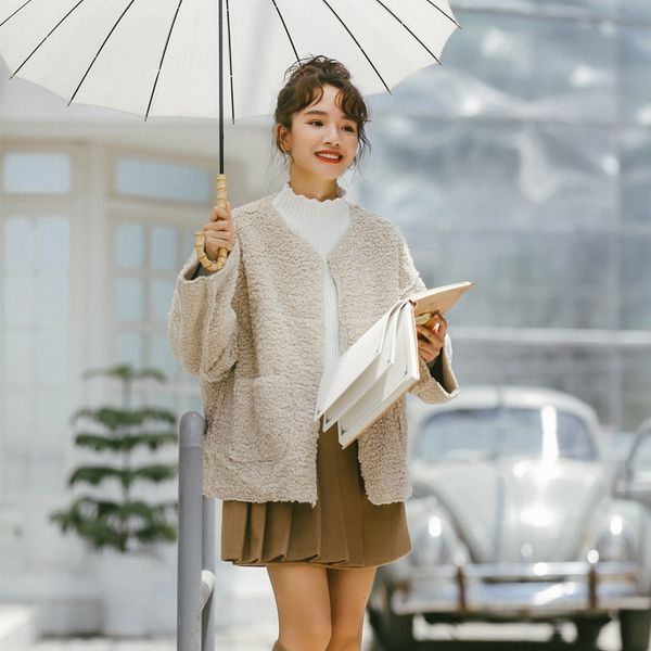 p shoot video autumn and winter thick korean-style short lambs wool coat loose-fit versatile fur suede cotton-padded clothes, Blue;black
p shoot video autumn and winter thick korean-style short lambs wool coat loose-fit versatile fur suede cotton-padded clothes, Blue;black