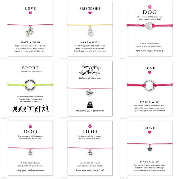 wish bracelets dog paw love unicorn heart crown charm bracelet for women men friendship statement jewelry with card ing, Golden;silver
wish bracelets dog paw love unicorn heart crown charm bracelet for women men friendship statement jewelry with card ing, Golden;silver