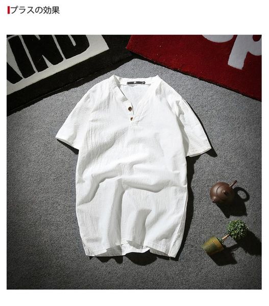 summer 2020 japanese linen short sleeve t-shirt men's extra size cotton linen half sleeve thin t-shirt men's 5xl, White;black
summer 2020 japanese linen short sleeve t-shirt men's extra size cotton linen half sleeve thin t-shirt men's 5xl, White;black