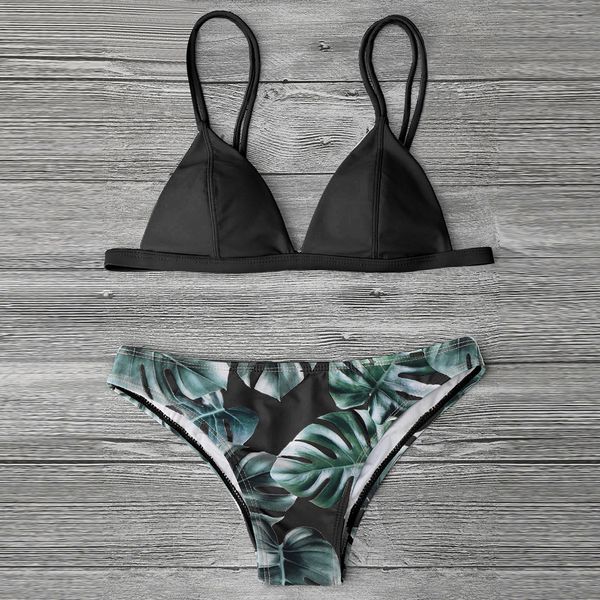 swim swimwear women polyester bikini women 2019 brazilian print leaves push up padded bra bathing suit beachwear de bain femme, White;black
swim swimwear women polyester bikini women 2019 brazilian print leaves push up padded bra bathing suit beachwear de bain femme, White;black