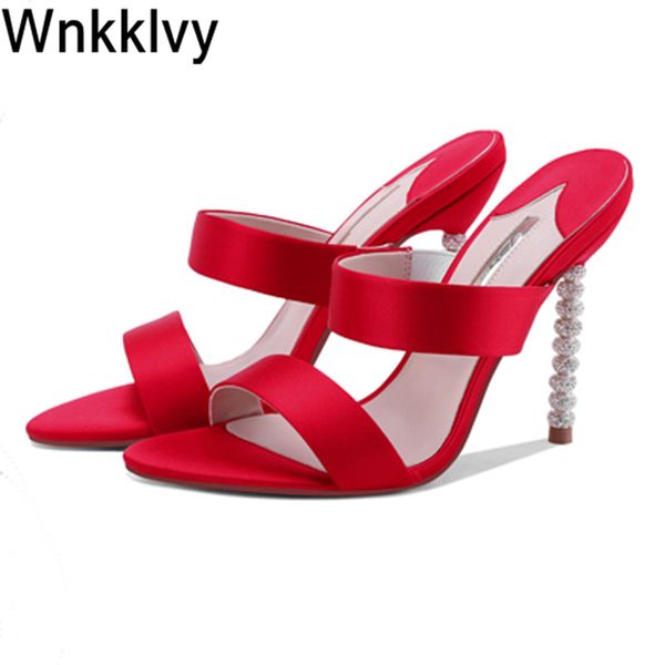 women sandals rhinestone thin heel silk satin open toe slippers summer dress party shoes crystal summer sandalias ladies, Black
women sandals rhinestone thin heel silk satin open toe slippers summer dress party shoes crystal summer sandalias ladies, Black