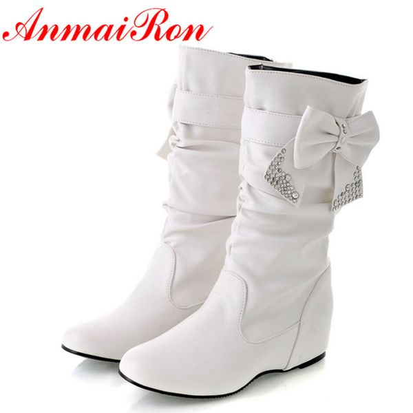 anmairon styles new fashion flat boots soft leather for women snow boots slip-on women shoes 4 colors big size 34-47, Black
anmairon styles new fashion flat boots soft leather for women snow boots slip-on women shoes 4 colors big size 34-47, Black