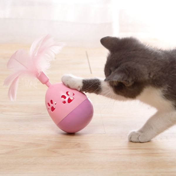 interactive funny pet cat play toys tumbler ball toy hollow cat footprints teaser wobble toy with feather toy pets supplies
interactive funny pet cat play toys tumbler ball toy hollow cat footprints teaser wobble toy with feather toy pets supplies
