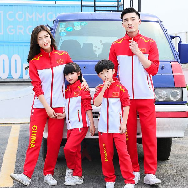 chinese team sports women's suit running sports clothing men's uniform south korean silk parent and child long-sleeved coat scho, White;black
chinese team sports women's suit running sports clothing men's uniform south korean silk parent and child long-sleeved coat scho, White;black