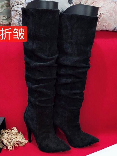 botines mujer 2019 faux suede female women boots slim thigh high boots fashion over the knee boots high heels botas women shoes, Black
botines mujer 2019 faux suede female women boots slim thigh high boots fashion over the knee boots high heels botas women shoes, Black