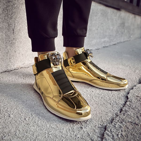 2019 trendy high-casual shoes for men fashion comfortable gold sliver sneakers spring light flats male shoes zapatos hombre, Black
2019 trendy high-casual shoes for men fashion comfortable gold sliver sneakers spring light flats male shoes zapatos hombre, Black