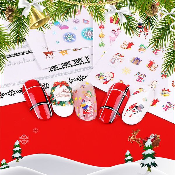 waterproof cartoon christmas nail stickers self-adhesive diy nail art decals craft decorations, Black
waterproof cartoon christmas nail stickers self-adhesive diy nail art decals craft decorations, Black