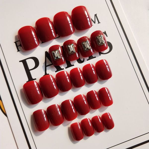 solid color nails patch acrylic false nails full cover fake tips wine red with handmade crystal patch bv789, Red;gold
solid color nails patch acrylic false nails full cover fake tips wine red with handmade crystal patch bv789, Red;gold