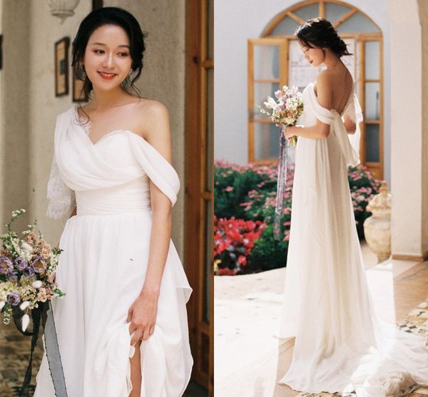 unique sleeves open back hippie style wedding dress 2020 chiffon lace boho chic rustic bridal gowns vestiod de noiva, White
unique sleeves open back hippie style wedding dress 2020 chiffon lace boho chic rustic bridal gowns vestiod de noiva, White