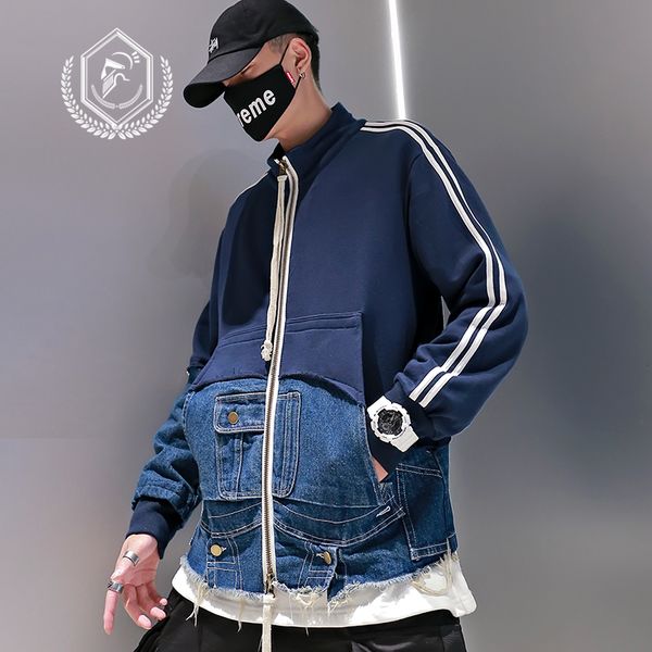golomise men fashion loose solid safari style jacket casual asymmetry patchwork hip hop coat, Black;brown
golomise men fashion loose solid safari style jacket casual asymmetry patchwork hip hop coat, Black;brown