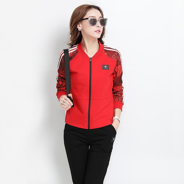 fashion leisure suit 2019 spring and autumn new style printed crew neck long sleeve sports women's suit korean-style slim fit tw, White;black
fashion leisure suit 2019 spring and autumn new style printed crew neck long sleeve sports women's suit korean-style slim fit tw, White;black