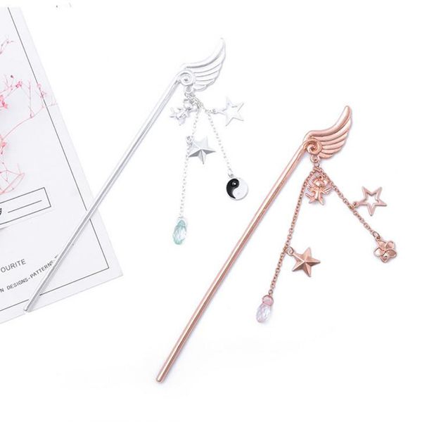 1 pcs kawaii card captor sakura magic wand cane wing hairpin hair clasp accessories hairclip costume fashion party favors
1 pcs kawaii card captor sakura magic wand cane wing hairpin hair clasp accessories hairclip costume fashion party favors