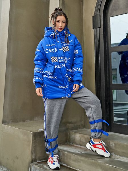 2019 new winter long hooded coat women fashion print letter parkas hip hop padded warm sport jacket streetwear big size overcoat, Tan;black
2019 new winter long hooded coat women fashion print letter parkas hip hop padded warm sport jacket streetwear big size overcoat, Tan;black