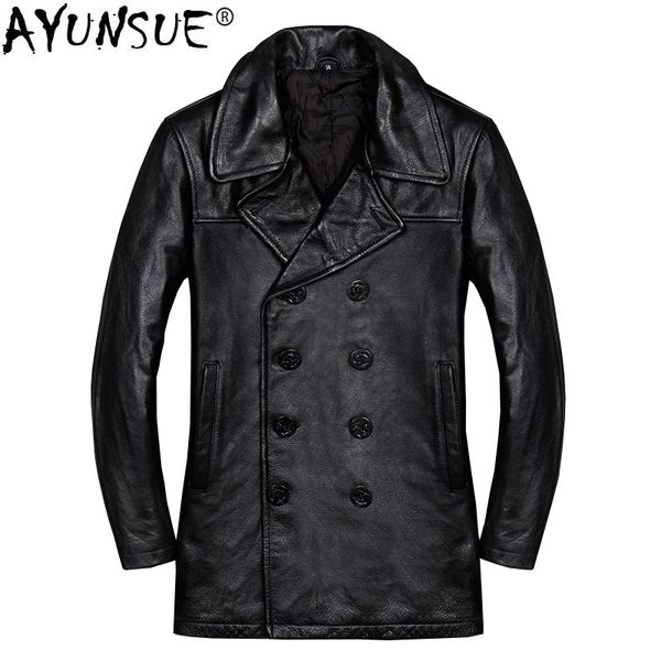ayunsue genuine cow leather jacket men autumn winter coat men windbreaker plus size leather jackets veste cuir homme kj1929, Black
ayunsue genuine cow leather jacket men autumn winter coat men windbreaker plus size leather jackets veste cuir homme kj1929, Black