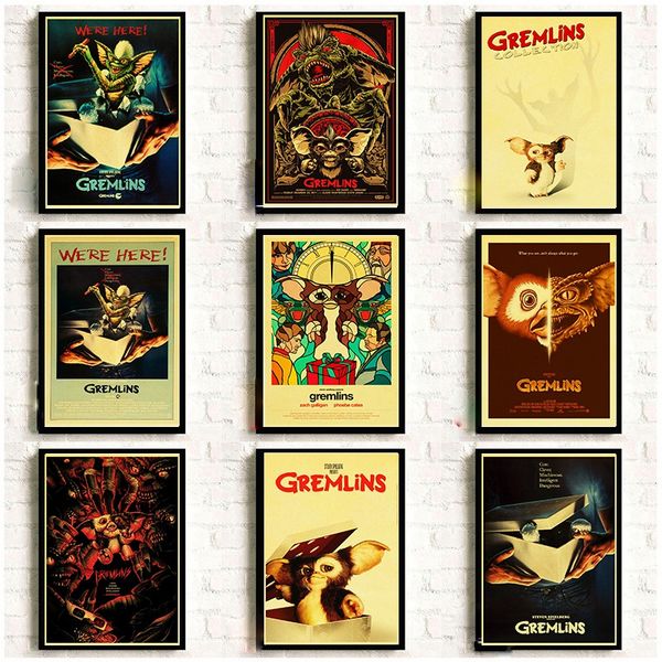 classic thriller movie gremlins retro poster good printed home room wall decorative painting sticker
classic thriller movie gremlins retro poster good printed home room wall decorative painting sticker