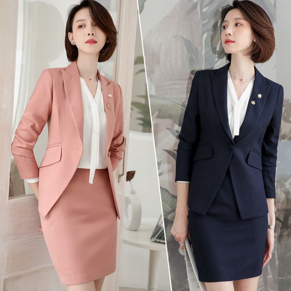 pink skirt / pants suit female 2020 new temperament fashion long sleeve suit jacket and pants office ladies formal dress, White;black
pink skirt / pants suit female 2020 new temperament fashion long sleeve suit jacket and pants office ladies formal dress, White;black