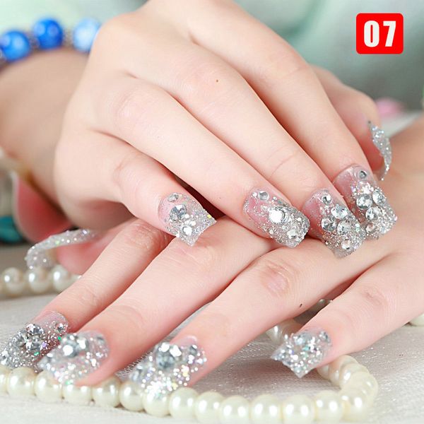 dropshipping 24pcs ladies attractive fake nails transparent floral beads decor diy bride false nails smj, Black
dropshipping 24pcs ladies attractive fake nails transparent floral beads decor diy bride false nails smj, Black