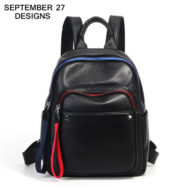 genuine leather new women backpack 100% real cow leather ladies large capacity travel bags preppy style girls notebook schoolbag
genuine leather new women backpack 100% real cow leather ladies large capacity travel bags preppy style girls notebook schoolbag