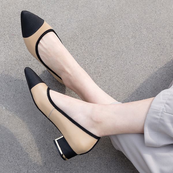 fashion mixed colors spring autumn women genuine leather pumps cute style low heel wedding shoes woman pumps, Black
fashion mixed colors spring autumn women genuine leather pumps cute style low heel wedding shoes woman pumps, Black