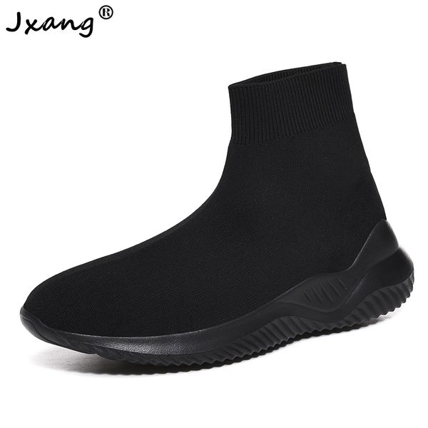 jxang breathable ankle boot women socks shoes female sneakers casual elasticity wedge platform shoes zapatillas mujer soft sole, Black
jxang breathable ankle boot women socks shoes female sneakers casual elasticity wedge platform shoes zapatillas mujer soft sole, Black