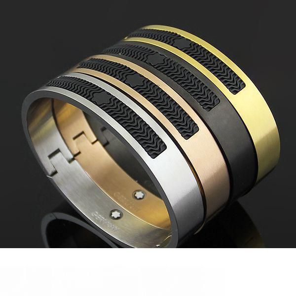 brand bijoux stainless steel rose gold mont bracelets for women resin cuff bangles genuine titanium steel men bracelets for male bangles, Black
brand bijoux stainless steel rose gold mont bracelets for women resin cuff bangles genuine titanium steel men bracelets for male bangles, Black