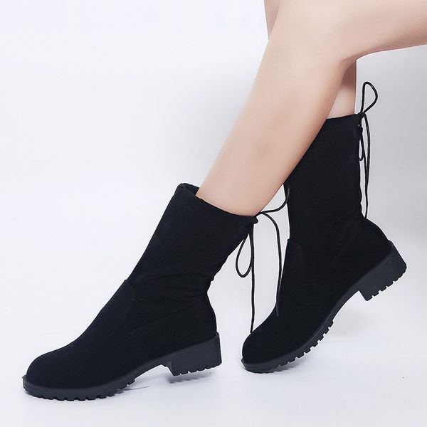 cuwhf 2019 new flock leather women over the knee boots lace up high heels autumn woman shoes winter women boots size 34-43, Black
cuwhf 2019 new flock leather women over the knee boots lace up high heels autumn woman shoes winter women boots size 34-43, Black