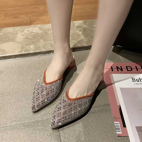crystal mules shoes women pointed toe mid heel summer shoes sandals women fashion shine rhinestone closed toe slippers 2020, Black
crystal mules shoes women pointed toe mid heel summer shoes sandals women fashion shine rhinestone closed toe slippers 2020, Black