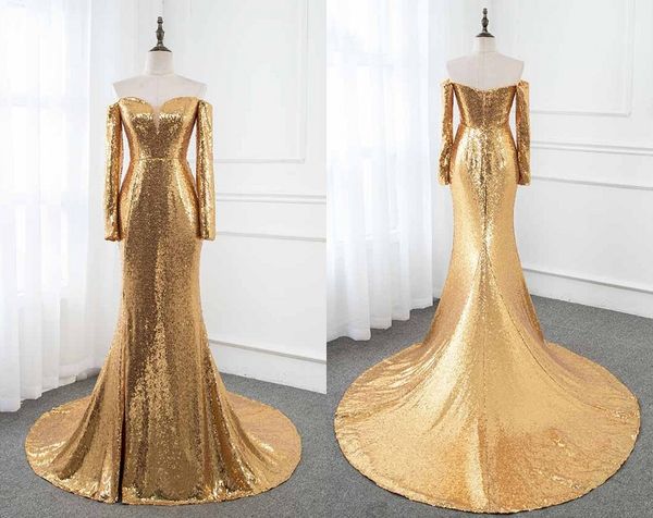 gold bridesmaid dresses off the shoulder with long sleeves bling sequin fabric mermaid wedding guest party prom formal dress cheap, White;pink
gold bridesmaid dresses off the shoulder with long sleeves bling sequin fabric mermaid wedding guest party prom formal dress cheap, White;pink