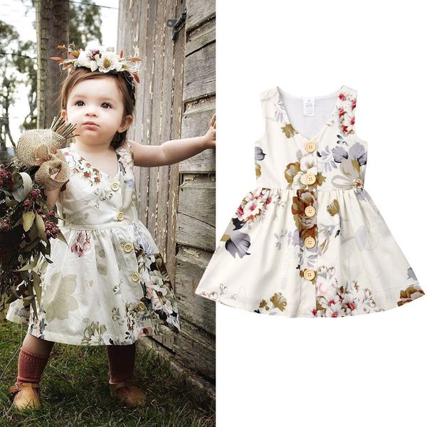 emmababy toddler kids baby girls dress button princess sleeveless lovely party dress clothes sundress, Red;yellow
emmababy toddler kids baby girls dress button princess sleeveless lovely party dress clothes sundress, Red;yellow