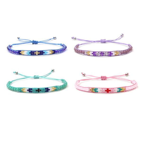 boho miyuki glass seed beads crystal cross single wrap bracelet women men blue pink green white waxed string wioven jewelry gift, Golden;silver
boho miyuki glass seed beads crystal cross single wrap bracelet women men blue pink green white waxed string wioven jewelry gift, Golden;silver
