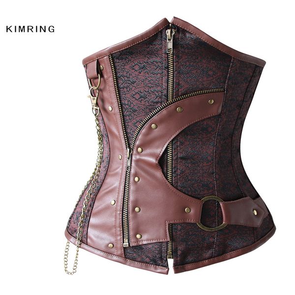 kimring steampunk corsets waist trainer corset bustiers corset underbust body shapewear cincher bustiers corselet for women, Black;white
kimring steampunk corsets waist trainer corset bustiers corset underbust body shapewear cincher bustiers corselet for women, Black;white