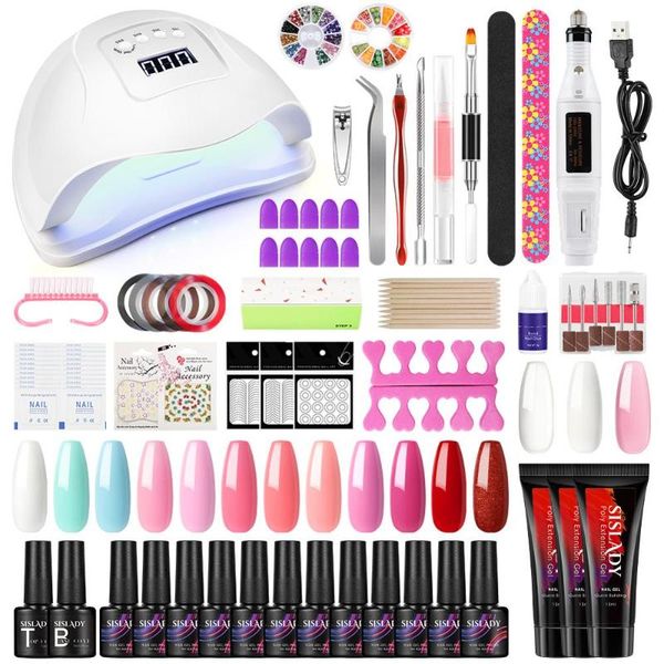 sislady manicure set nail art decorations gel nail polish set led dryer lamp tools for manicure extension gel kit
sislady manicure set nail art decorations gel nail polish set led dryer lamp tools for manicure extension gel kit